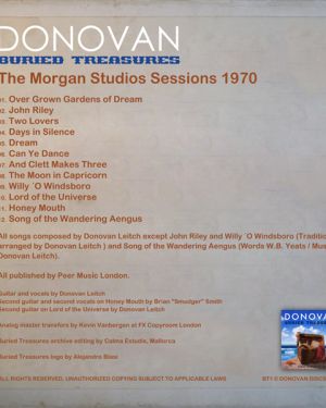 BURIED TREASURES 1 – The Morgan Studios Sessions 1970 (CD)