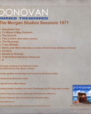 BURIED TREASURES 2 – The Morgan Studios Sessions 1971 (CD)